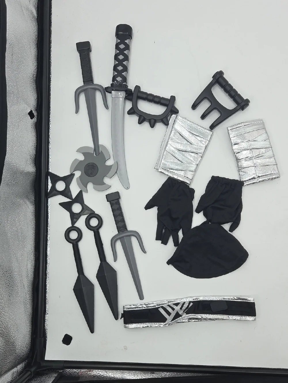 Stealth Ninja Kids Costume - Black and Silver